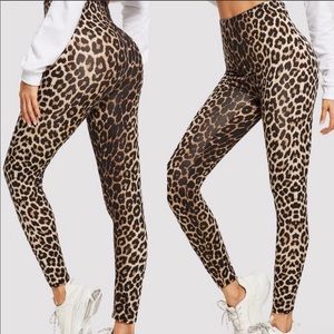 Just arrive! Leopard print high waist leggings.